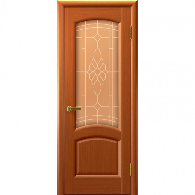 Межкомнатная дверь шпон Легенда Лаура ДО (Темный анегри T74)