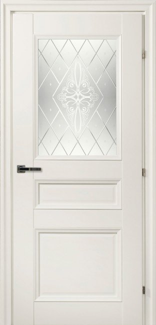 Дверь CPL 33.42 ДО 21- 9, стекло Роса (Белый)