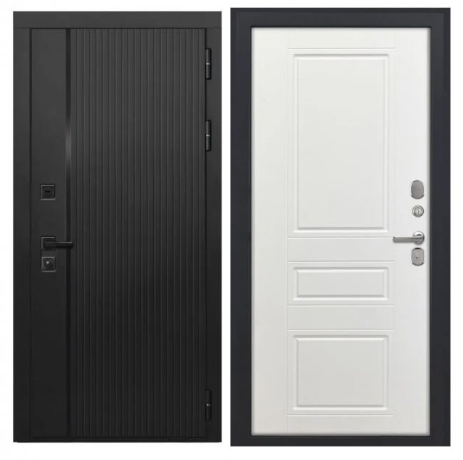 Дверь Luxor-45 ФЛ-707 (10мм, белый софт) Дверь Luxor-45 ФЛ-707 (10мм, белый софт)