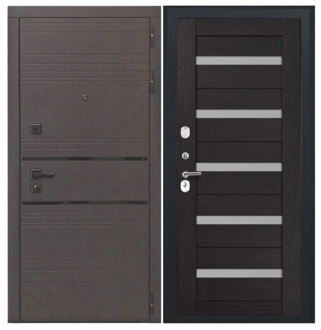 Входная дверь Luxor - 43 - СБ-1 (ст.белое, 16мм, венге) Входная дверь Luxor - 43 - СБ-1 (ст.белое, 16мм, венге)