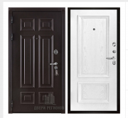 Дверь входная взломостойкая Сенатор 3D Марсель, цвет венге,  панель - корсика цвет дуб perla