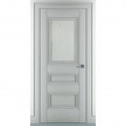 Межкомнатная дверь экошпон Ампир В1 ДО (Матовый серый)