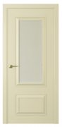 Межкомнатная дверь Mадрид 2 (ст.белое матовое) Эмаль шампань