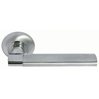 Ручка дверная AGBAR MH-21 SC/CP Матовый Хром/полированный Хром