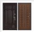 Дверь входная взломостойкая Сенатор 3D Марсель, цвет венге,  панель - стандарт цвет орех темный