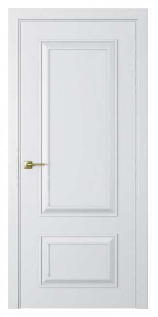 Межкомнатная дверь Mадрид 2 (глухая) Эмаль белый шелк