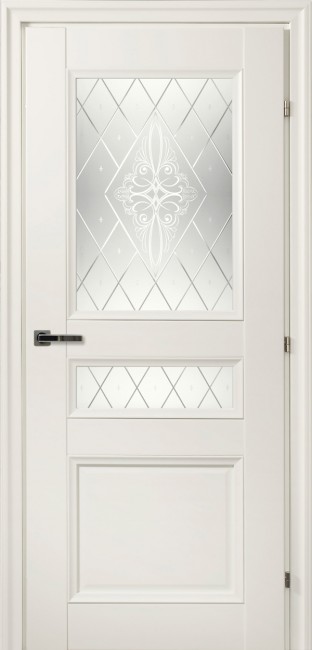 Дверь CPL 33.44Ф ДО 21- 9, стекло Роса (Белый) Дверь CPL 33.44Ф ДО 21- 9, стекло Роса (Белый)