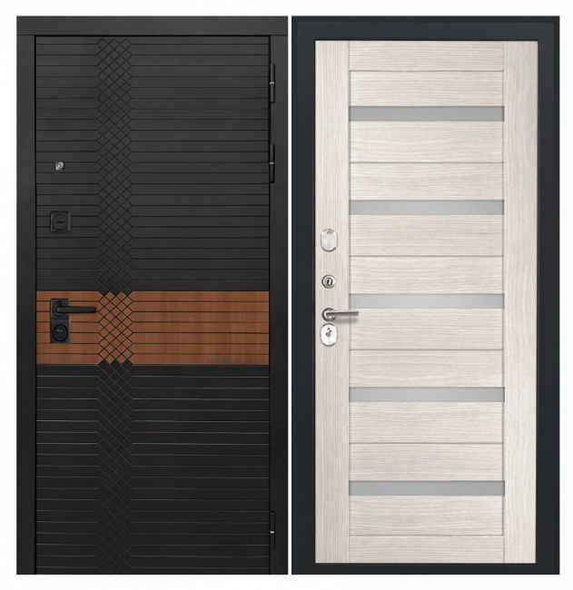 Дверь Luxor-49 - СБ-1 (ст. белое, 16мм, капучино) Дверь Luxor-49 - СБ-1 (ст. белое, 16мм, капучино)