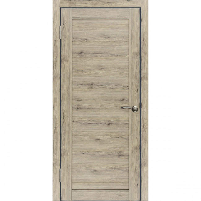 Межкомнатная дверь экошпон D1 рустик пепельный