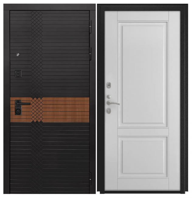 Дверь Luxor-49 - L-5 (16мм, белая эмаль) Дверь Luxor-49 - L-5 (16мм, белая эмаль)