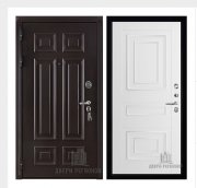 Дверь входная взломостойкая Сенатор 3D Марсель, цвет венге,  панель - 62001 цвет белая серена Дверь входная взломостойкая Сенатор 3D Марсель, цвет венге,  панель - 62001 цвет белая серена