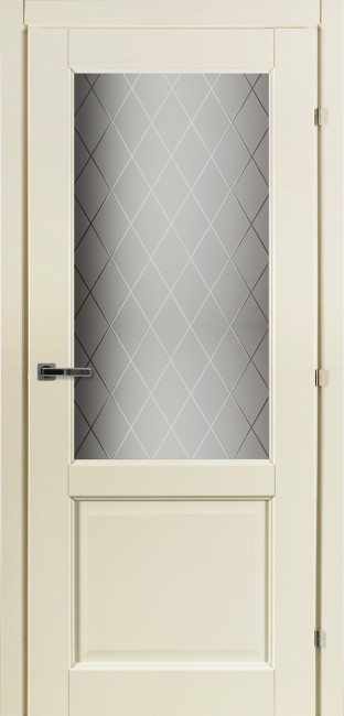 Дверь CPL 63.24 ДО 21- 9, стекло  Кристалл (Слоновая кость)