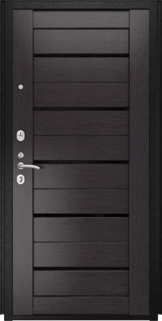 Дверь Квадро Экошпон ЛУ-22 (16мм, венге, стелко черное) Дверь Квадро Экошпон ЛУ-22 (16мм, венге, стелко черное)