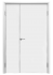 Пластиковая гладкая дверь Aquadoor белая (полуторная) Пластиковая гладкая дверь Aquadoor белая (полуторная)