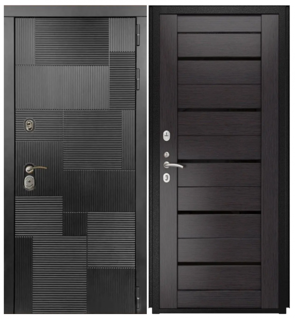 Дверь Luxor-47 - 47 - СБ-1 (лак.черное, 16мм, венге) Дверь Luxor-47 - 47 - СБ-1 (лак.черное, 16мм, венге)