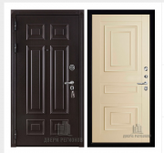 Дверь входная взломостойкая Сенатор 3D Марсель, цвет венге,  панель - 62001 цвет керамик серена