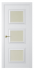 Межкомнатная дверь Mадрид 3 (ст.белое матовое) Эмаль белый шелк