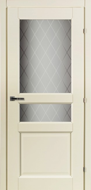 Дверь CPL 63.34 ДО 21- 9, стекло  Кристалл (Слоновая кость)