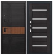 Дверь Luxor-49 - СБ-1 (ст. белое, 16мм, венге)