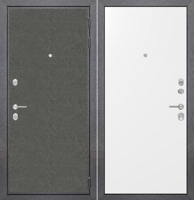 Дверь ZMD Лофт графит Гладкая Сноу Дверь ZMD Лофт графит Гладкая Сноу