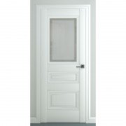 Межкомнатная дверь экошпон Ампир В3 ДО (Матовый белый)