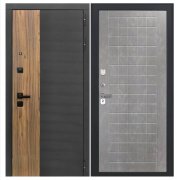 Дверь Luxor-46 - ФЛ-256 (10мм, бетон пепельный)