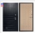Дверь входная взломостойкая Сенатор ПЛЮС, цвет альберо блэк рисунок грань,  панель - стандарт цвет беленый дуб