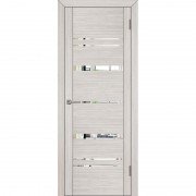 Межкомнатная дверь UniLine 30027 с зеркалом (Капучино велюр)