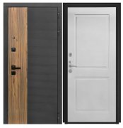 Дверь Luxor-46 - ФЛ-609 (L-52, 10мм, белый матовый)