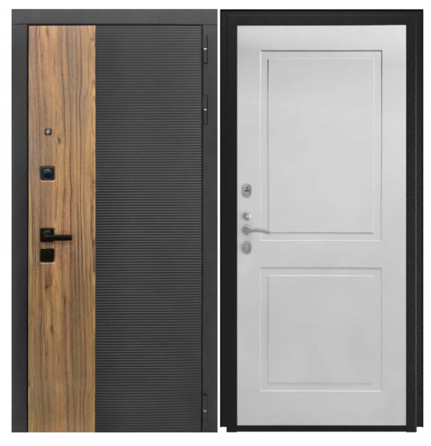 Дверь Luxor-46 - ФЛ-609 (L-52, 10мм, белый матовый)