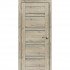 Межкомнатная дверь экошпон D28 рустик пепельный ДО бронза