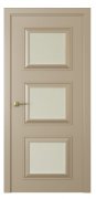 Межкомнатная дверь Mадрид 3 (ст.белое матовое) Эмаль латте