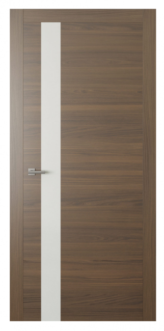 Межкомнатная дверь De Vesta 4 (ст.светлое) Экошпон клен шоколадый