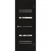 Межкомнатная дверь UniLine 30027 с зеркалом (Шоко велюр)