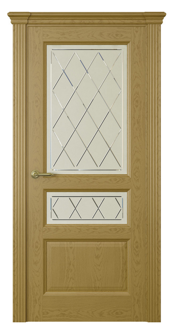 Межкомнатная дверь Марсель (ст.ромб)  Дуб золотой