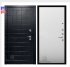 Дверь входная взломостойкая Сенатор ПЛЮС, цвет альберо блэк рисунок грань,  панель - aurum цвет манхэттен гладкий
