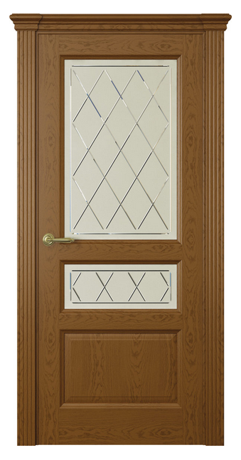 Межкомнатная дверь Марсель (ст.ромб)  Дуб шоколад