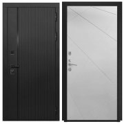 Дверь Luxor-45 ФЛ-291 (Line, 10мм, белый софт)