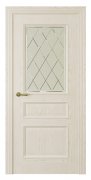 Межкомнатная дверь Milano-1 (ст.ромб) Белый жемчуг