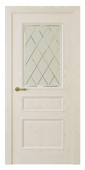 Межкомнатная дверь Milano-1 (ст.ромб) Белый жемчуг Межкомнатная дверь Milano-1 (ст.ромб) Белый жемчуг