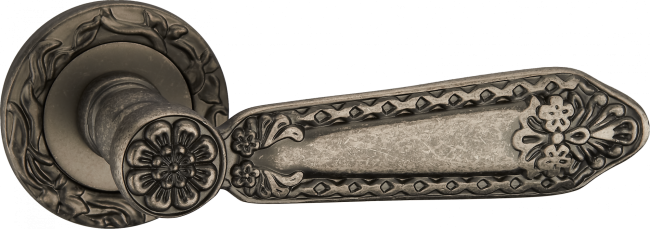 Ручка дверная "Габриэлла", серебро античное Ручка дверная "Габриэлла", серебро античное