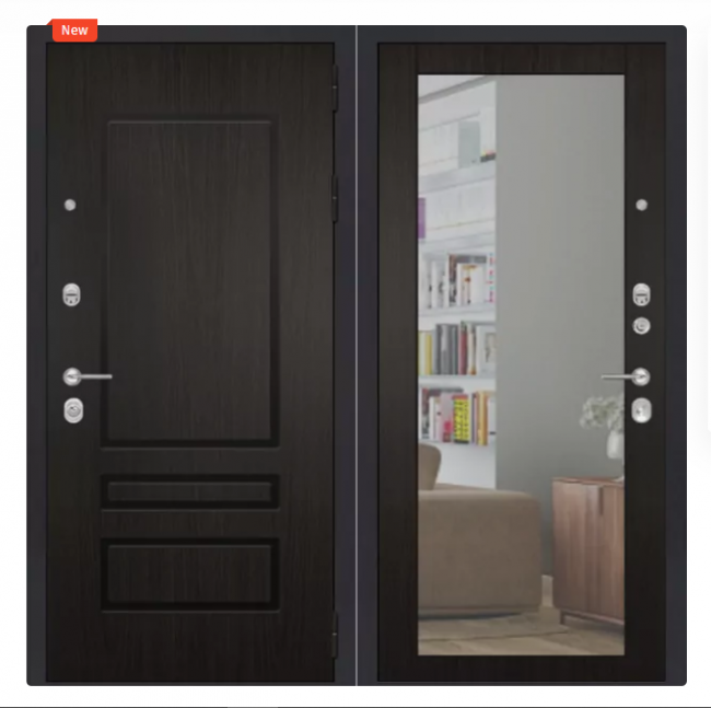 Дверь ZMD Премиум 116 Зеркало стандарт Венге