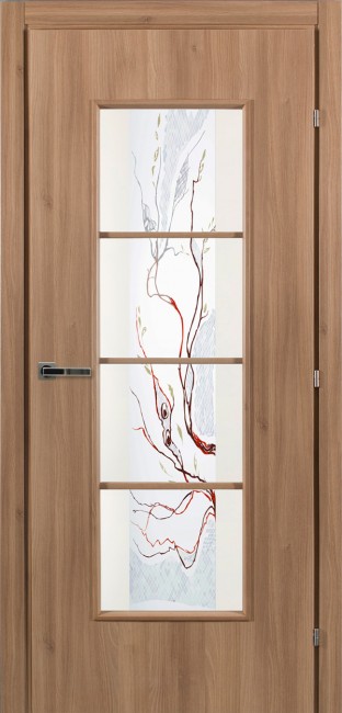 Дверь CPL 50.40 ДО 21- 9, стекло Цветное (Меди-акация) Дверь CPL 50.40 ДО 21- 9, стекло Цветное (Меди-акация)