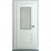 Межкомнатная дверь экошпон Венеция B2 ДО (Матовый белый)