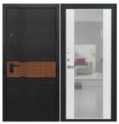 Дверь Luxor-49 - Алиса (16мм, ПВХ ясень белый, зеркало)