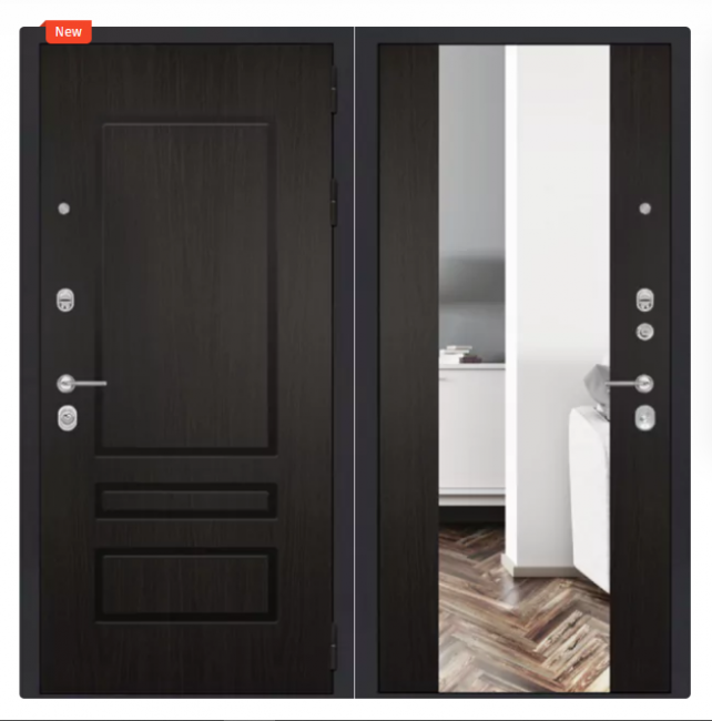 Дверь ZMD Премиум 116 Зеркало XXL Венге