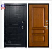 Дверь входная взломостойкая Сенатор ПЛЮС, цвет альберо блэк рисунок грань, панель - вена цвет античный дуб Дверь входная взломостойкая Сенатор ПЛЮС, цвет альберо блэк рисунок грань, панель - вена цвет античный дуб