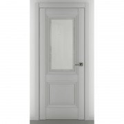 Межкомнатная дверь экошпон Венеция B2 ДО (Матовый серый)