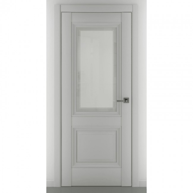Межкомнатная дверь экошпон Венеция B2 ДО (Матовый серый) Межкомнатная дверь экошпон Венеция B2 ДО (Матовый серый)