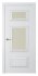 Межкомнатная дверь Mадрид 4 (ст.белое матовое) Эмаль белый шелк